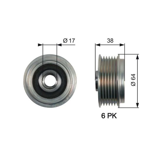 Alternator Freewheel Clutch Hyundai/Kia