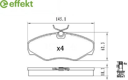 Brake Pad Set, disc brake RENAULT - 77 01 050 914