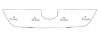 Trim/Protection Strip, radiator grille Toyota Corolla 02-04 (ei HB)