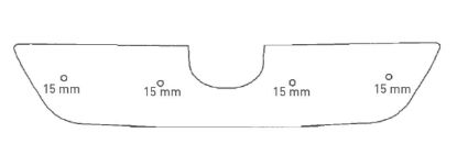 Trim/Protection Strip, radiator grille Toyota Corolla 02-04 (ei HB)