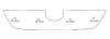 Trim/Protection Strip, radiator grille Toyota Corolla 02-04 (ei HB)