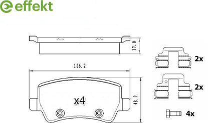Brake Pad Set, disc brake VOLVO - 30671574