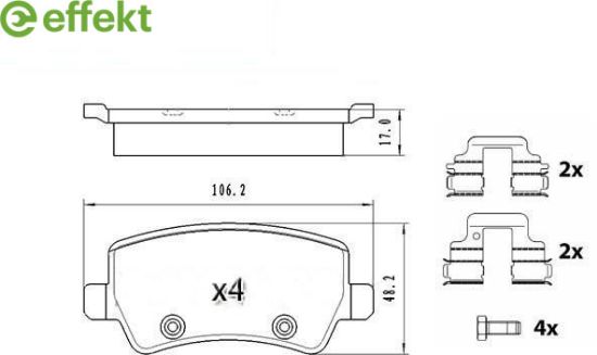 Brake Pad Set, disc brake VOLVO - 30671574