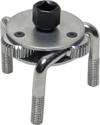 Oil Filter Spider Three Leg Oil Filter Wrench, 3/8", 21 mm hex. Adap
