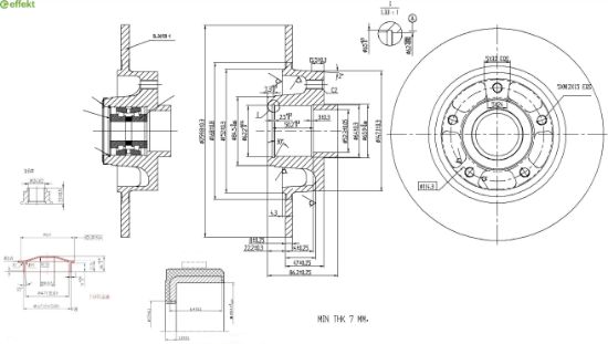 Brake Disc Renault sis. laak.