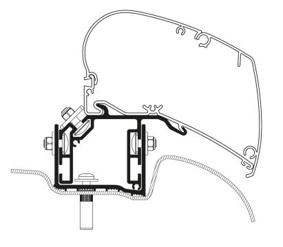 Mounting Set, roof rack VW Crafter 17- L2/L3/L4 (6-seeriale)