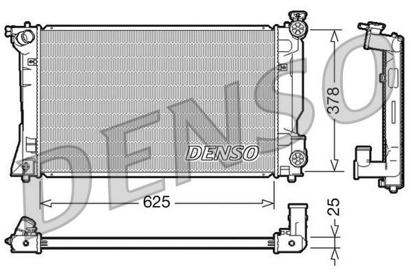 Radiator, engine cooling TOYOTA Avensis 2.4 VVTi 09/0