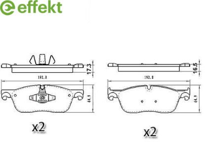 Brake Pad Set, disc brake LANDROVER