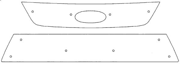 Trim/Protection Strip, radiator grille Ford Mondeo 2007-2009