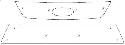 Trim/Protection Strip, radiator grille Ford Mondeo 2007-2009