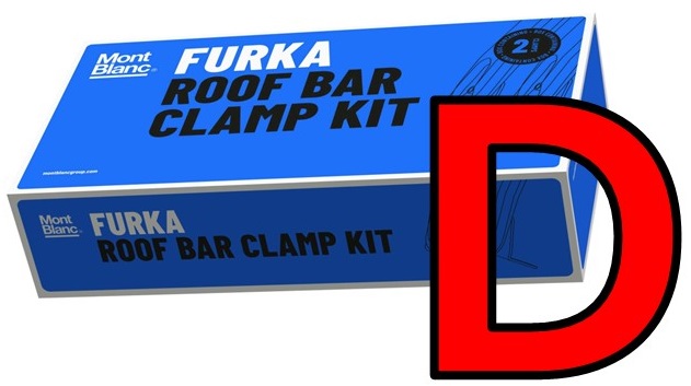 Mounting Set, roof rack Furka D (2tk)