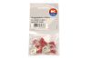 Terminal, electric universal parts rõngas M6 (6.5mm) punane