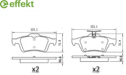 Brake Pad Set, disc brake FORD - 1 683 374