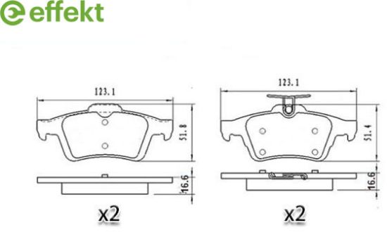 Brake Pad Set, disc brake FORD - 1 683 374