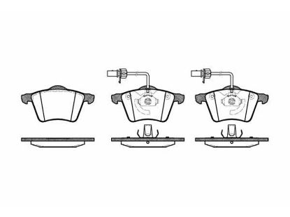 Brake Pad Set, disc brake VAG - 7M3 698 151B