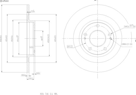 Brake Disc PSA - 16 099 010 80