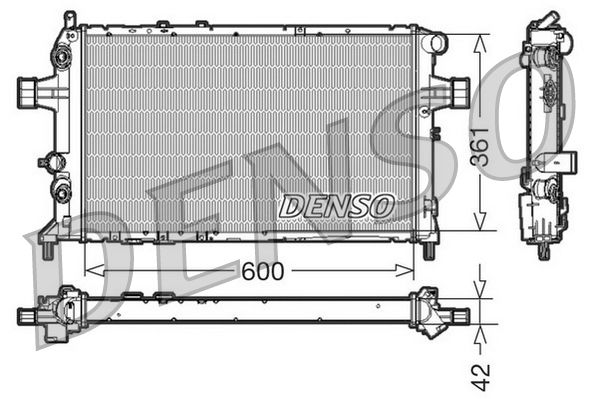 Radiator, engine cooling OPEL Astra G 2.0 16V DTI Radiator, engine cooling OPEL Astra G 2.0 16V DTI
