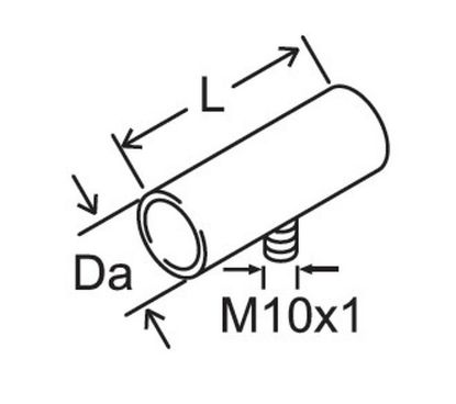 Muffler pipe, pre-heater ühendus 2mm teras, AT3500/5000