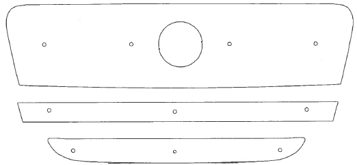 Trim/Protection Strip, radiator grille Fiat Ducato 2007-