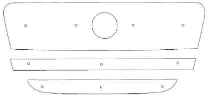 Trim/Protection Strip, radiator grille Fiat Ducato 2007-