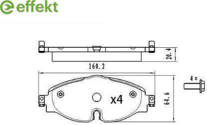 Brake Pad Set, disc brake VAG - 5Q0 698 151
