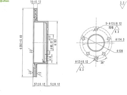 Brake Disc RENAULT - 43 20 000 16R