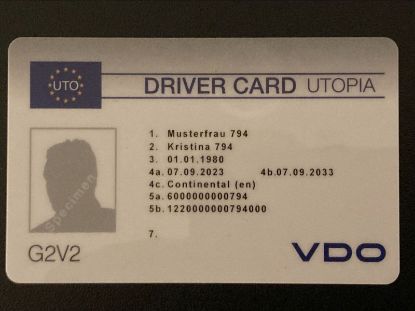 Tachograph needle Juhikaart (koolituse G2V2)