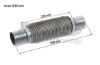Flexible Pipe, exhaust system 60x390mm soft flex keevitatud otstega