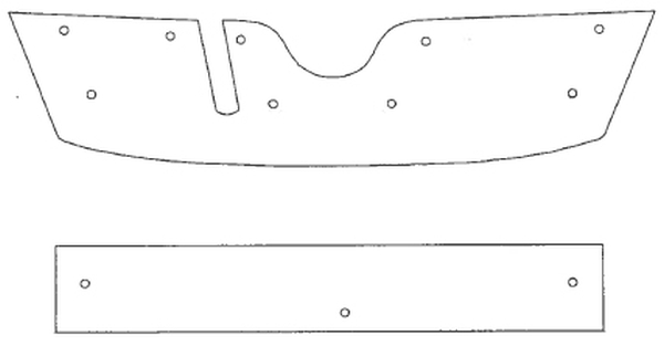Trim/Protection Strip, radiator grille Skoda Octavia Scout 2010-2014