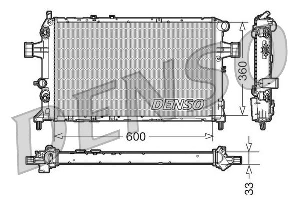 Radiator, engine cooling OPEL Astra G 2.0I 16V Radiator, engine cooling OPEL Astra G 2.0I 16V