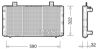 Radiator, engine cooling SAAB 900 Turbo MK II