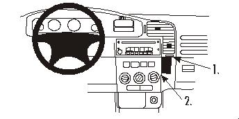 Trim Frame Opel Zafira 99-