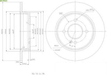 Brake Disc HYUNDAI - 58411-C8000