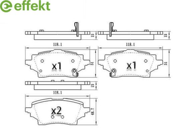 Brake Pad Set, disc brake TOYOTA - 04466-02400