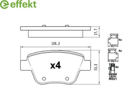 Brake Pad Set, disc brake VAG - 5K0 698 451