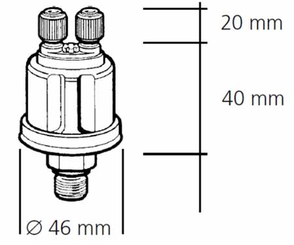 Sensor, oil pressure 10bar 1/8-27NPTF