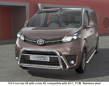 Frontal Protection Bar Toyota ProAce 16- 60mm+42mm
