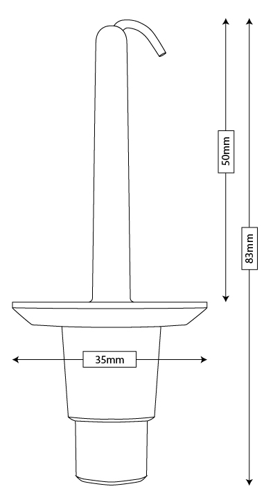 Trim/Protection Strip, radiator grille kinnitusklamber 50mm