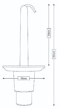 Trim/Protection Strip, radiator grille kinnitusklamber 50mm