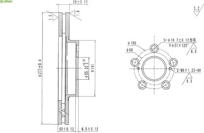 Brake Disc TOYOTA - 43512-05040