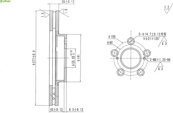 Brake Disc TOYOTA - 43512-05040