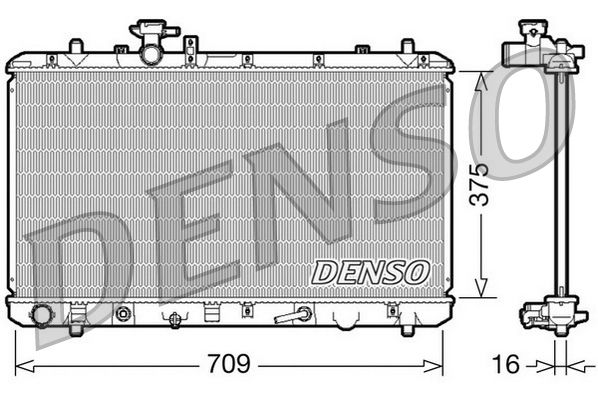 Radiator, engine cooling SUZUKI SX4 1.6 i Aut. 10/05