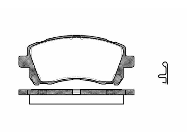 Brake Pad Set, disc brake SUBARU - 26296-AC050
