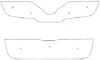 Trim/Protection Strip, radiator grille Nissan Qashqai 2007-2010