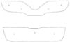 Trim/Protection Strip, radiator grille Nissan Qashqai 2007-2010