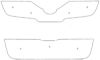 Trim/Protection Strip, radiator grille Nissan Qashqai 2007-2010