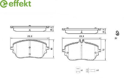 Brake Pad Set, disc brake MERCEDES