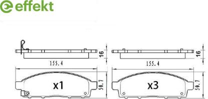 Brake Pad Set, disc brake Mini