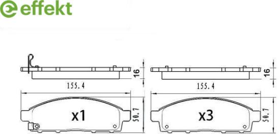 Brake Pad Set, disc brake Mini