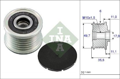 Alternator Freewheel Clutch MERCEDES-BENZ - 648 155 00 15